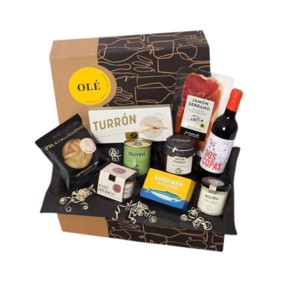 Geschenkbox Olé mit Serrano-Schinken