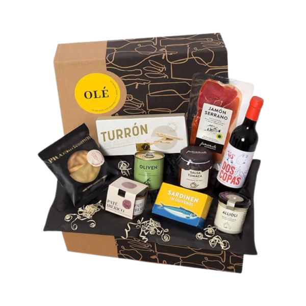 Geschenkbox Olé mit Serrano-Schinken