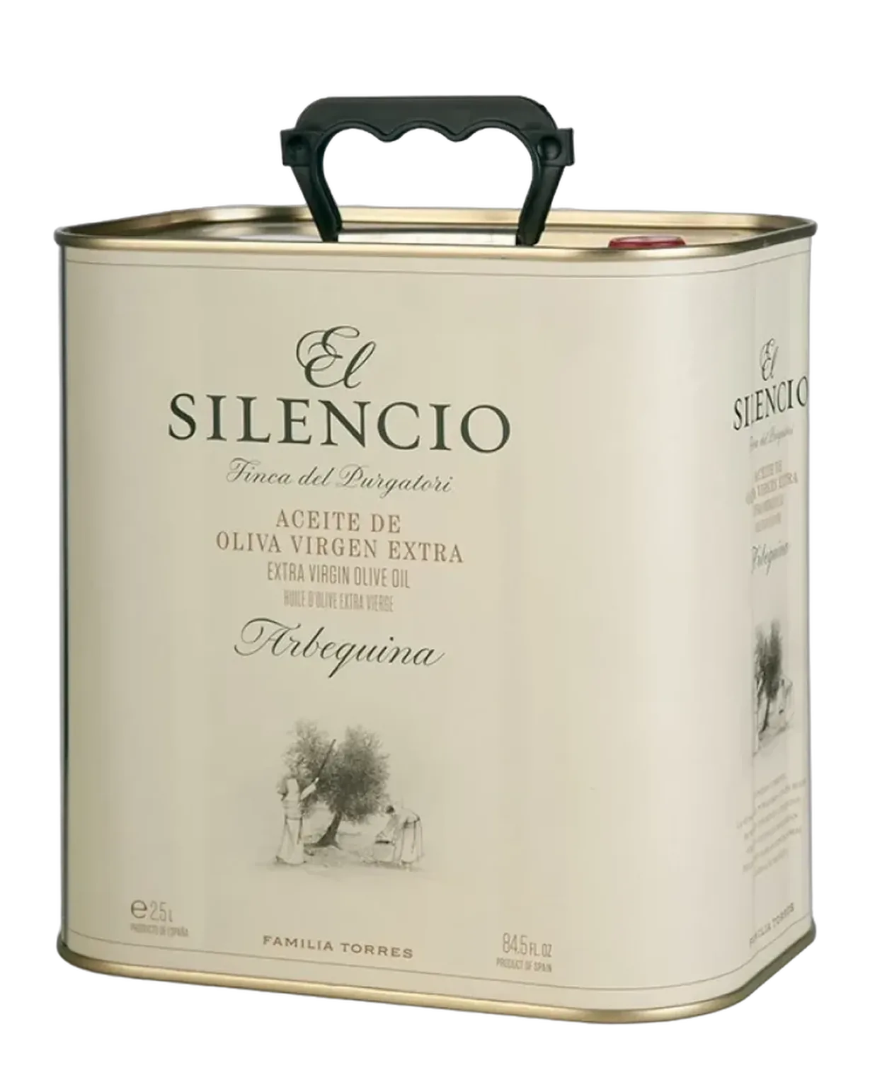 Dose El Silencio Natives Olivenöl Extra Arbequina, 2,5 l, freigestellt