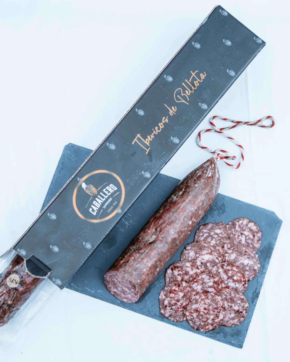 Salchichón de Bellota Ibérico Extra, angeschnitten