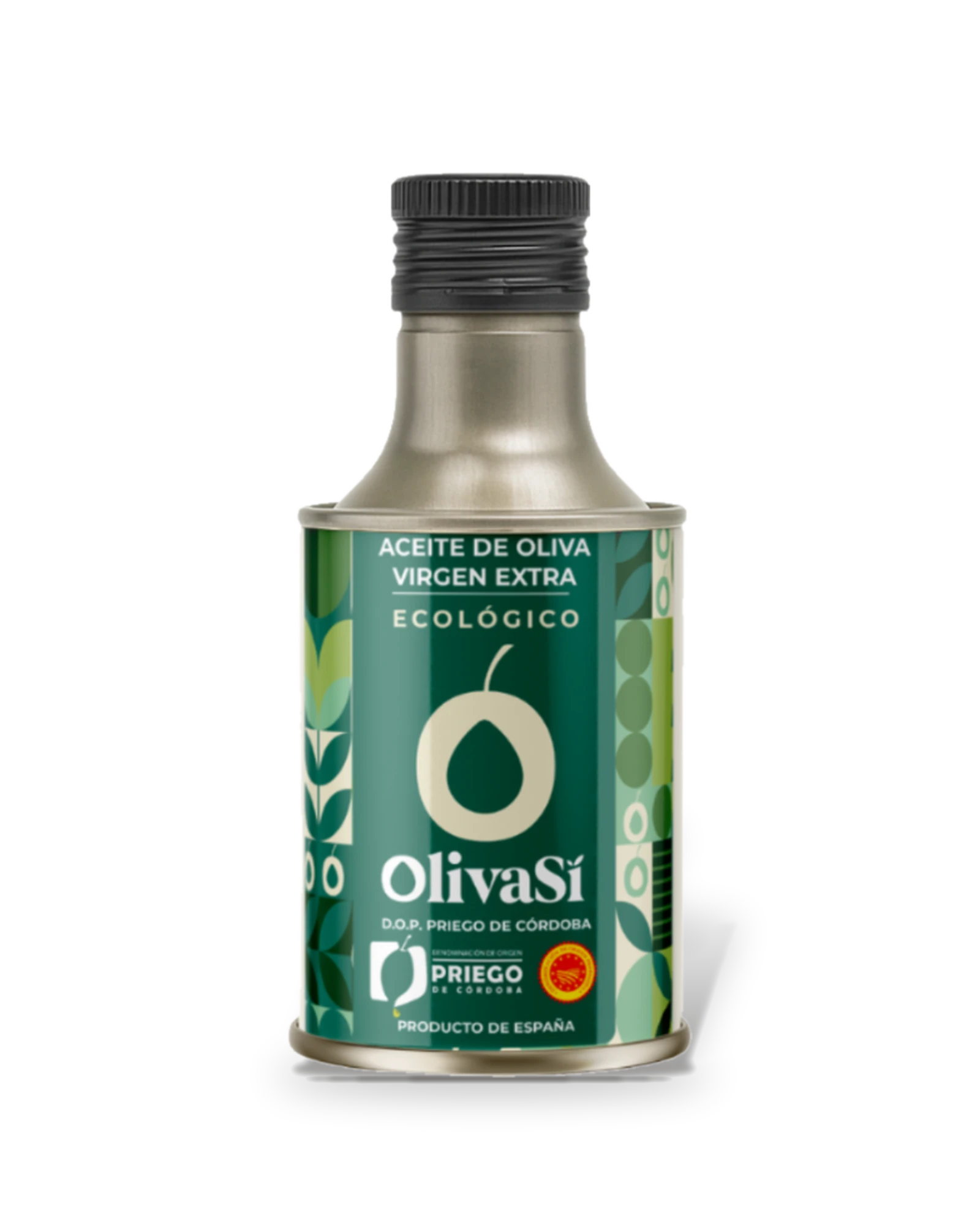 Grüne Dose Oliva Sí Ecologic, natives Olivenöl extra aus ökologischem Anbau, 250 ml, freigestellt