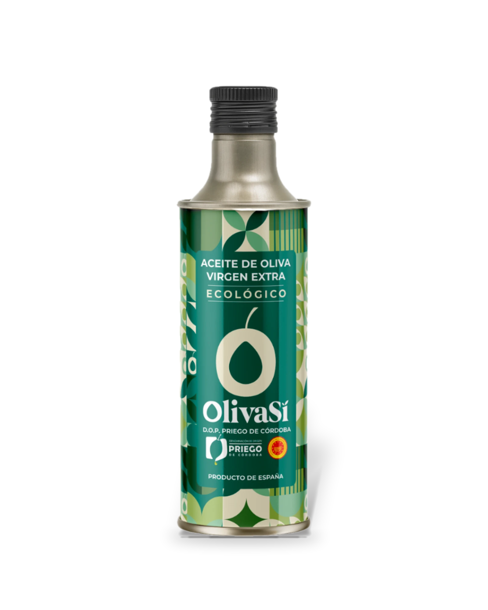 Grüne Dose Oliva Sí Ecologic, natives Olivenöl extra aus ökologischem Anbau, 500 ml, freigestellt