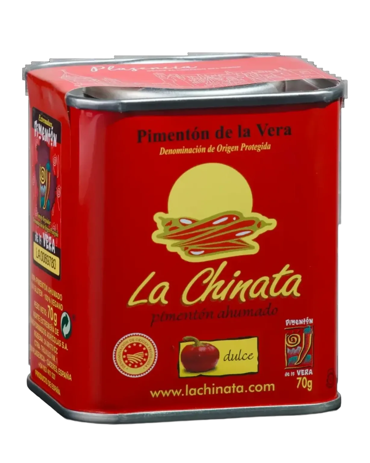 Rote Dose La Chinata Pimentón de la Vera, süß, 70 g, freigestellt