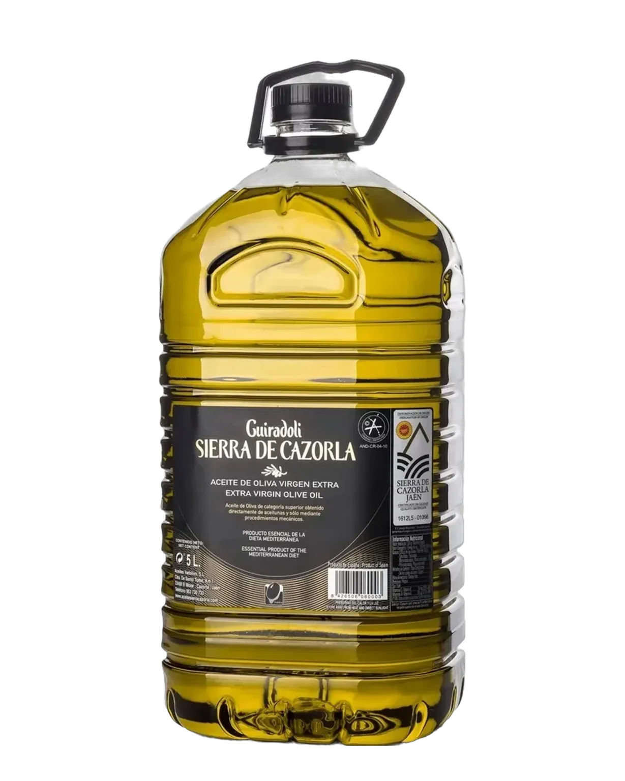 Kanister Sierra de Cazorla Natives Olivenöl Extra Picual, 5 l, freigestellt